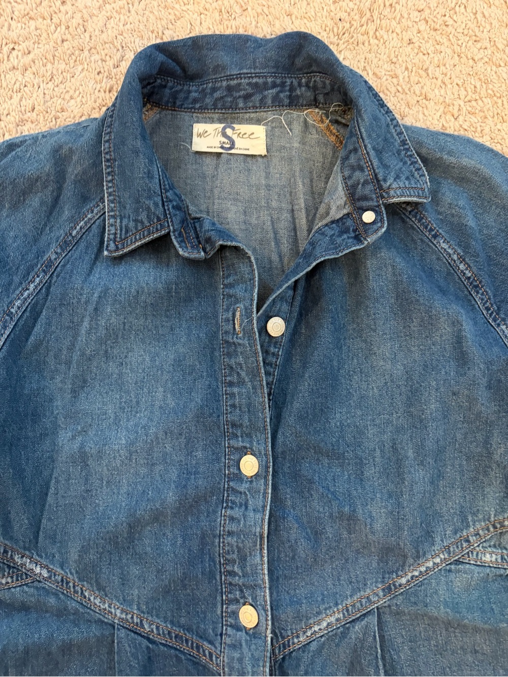 We The Free - Hannah Denim Mini Dress - Picture 4 of 6